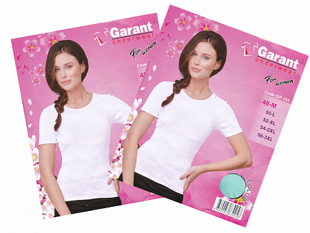 Женская бирюзовая футболка GARANT